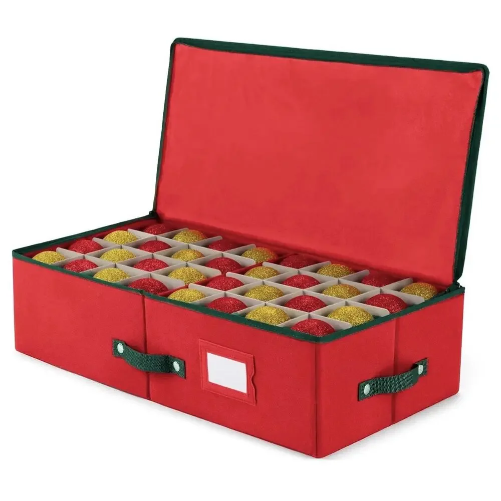 Underbed Christmas Ornament Storage Box - Stores 64 3